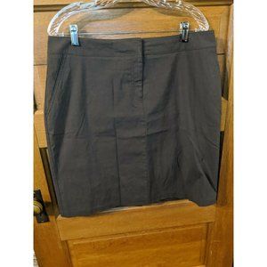 New York & Company Brown Skirt 12 Modest Womens Pencil Slits